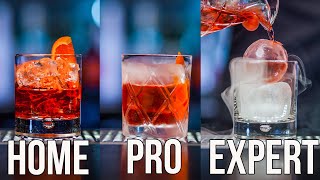 How To Make a Negroni Cocktail Home  Pro  Expert [upl. by Enyawal]