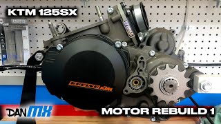 KTM 125SX MOTOR REBUILD  Part 1 [upl. by Ellirehs]