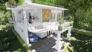 FarmhouseDuplex প্রধান বিল্ডিং 175 কাঠা Porch সহ বিল্ডিং 3 কাঠা by KUTIR Design amp Construction [upl. by Neelac]