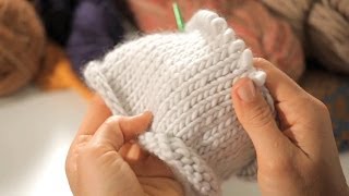 Stockinette Stitch in the Round  Circular Knitting [upl. by Nesiaj]