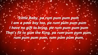 The Little Drummer Boy Lyrics [upl. by Ginnie]