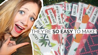 DIY CASH ENVELOPES  Laminated Wallet Safe Dave Ramsey  Laci Jane [upl. by Esinwahs995]