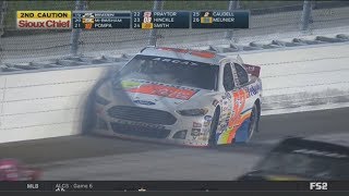 ARCA Racing Series 2017 Kansas Speedway Austin Theriault Crash [upl. by Natloz45]