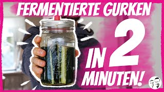 Dein 2 Minuten Rezept  Fermentierte Gurken [upl. by Yelekreb184]