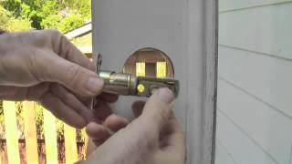 How to Replace a Deadbolt detailed instructions [upl. by Vaclava]