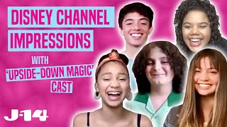 UpsideDown Magic Cast Does Disney Channel Impressions [upl. by Atsev]