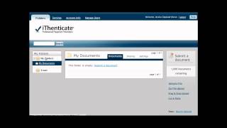 iThenticate How to Get Started  Plagiarism Detection Software [upl. by Jessa977]