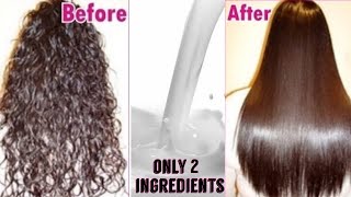 Permanent Hair Straightening at Home  Only Natural Ingredients  TipsToTop By Shalini [upl. by Ober]