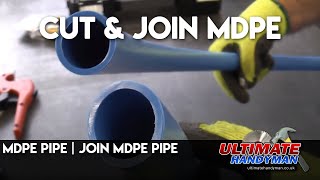 MDPE pipe  Join MDPE pipe [upl. by Yuri248]