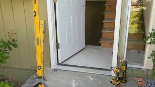 Jeld Wen Front Door Installation  Really crappy products and craftsmanship PART 1 [upl. by Anerres]