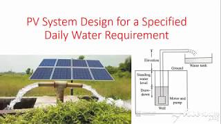 PV Water Pumping System [upl. by Lamdin]