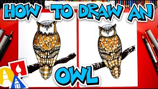 How To Draw A Realistic Owl [upl. by Engvall]