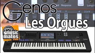 Le Yamaha GENOS et les sons dorgues [upl. by Sabec505]