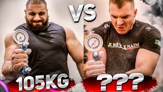 Levan Saginashvili VS Ermes Gasparini GRIP STRENGTH Comparison [upl. by Irene429]