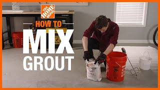 How to Mix Grout  Tile Projects  The Home Depot [upl. by Brig503]