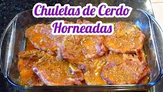 CHULETAS DE CERDO AL HORNO [upl. by Vicky]