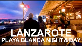 4K Playa Blanca Lanzarote  Day and Nightlife Walking Tour [upl. by Baldridge128]