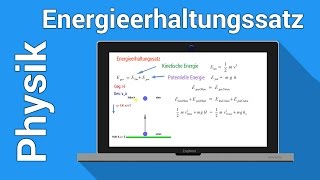 Energieerhaltungssatz Potentielle und Kinetische Energie  Physik Nachhilfe [upl. by Dorcy]