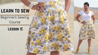 Learn to Sew  Lesson 1C [upl. by Maunsell]