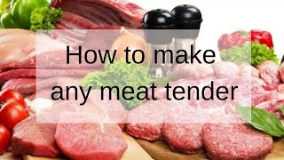 How To Tenderize ANY Meat [upl. by Attebasile]