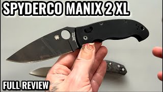 SPYDERCO MANIX 2 XL FULL REVIEW [upl. by Wenda]