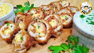 CHICKEN CORDON BLEU WITH 2 SPECIAL SAUCES [upl. by Lebazej11]