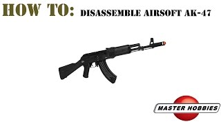 How to disassemble an airsoft AK47 [upl. by Yanahs]