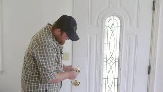 How to Install Deadbolt Locks in Metal Doors [upl. by Nelli]