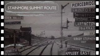 DarlingtonSTAINMORE SUMMITPenrith snow amp steam DMU train ride 1961 [upl. by Bollinger]