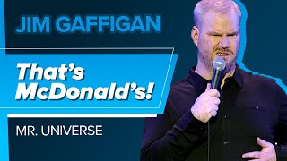 quotThat’s McDonaldsquot  Jim Gaffigan Mr Universe [upl. by Catha104]