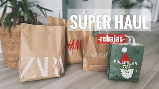 SÚPER HAUL REBAJAS  ZARA HampM STRADIVARIUS BERSHKA PULLampBEAR [upl. by Llehsim]