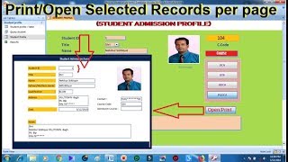 Microsoft Access print selected records  display single record per page [upl. by Etterraj593]