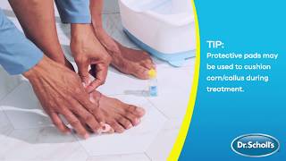 Dr Scholls  How To Use Liquid CornCallus Remover [upl. by Nhar891]