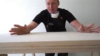 DIY  Stort stabilt skrivbord i plywood [upl. by Eitten]