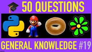 GENERAL KNOWLEDGE TRIVIA QUIZ 19  50 General Knowledge Trivia Questions and Answers Pub Quiz [upl. by Sutit]