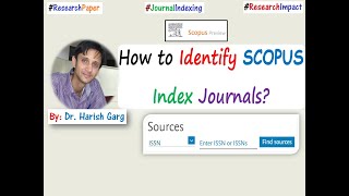 How to Identify SCOPUS Index Journals [upl. by Asehr]