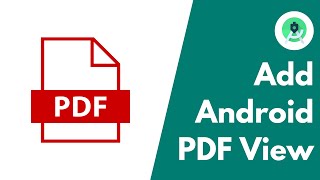 Add PDF Files in Android Apps  PDF Viewer  Android Studio [upl. by Rezzani]