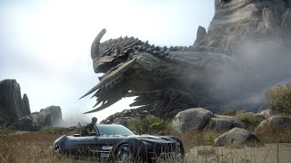 Final Fantasy 15 Adamantoise Boss Fight 1080p 60fps [upl. by Yesdnil]