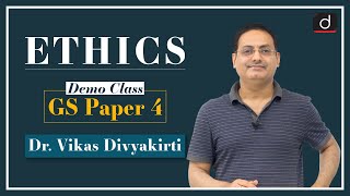 Ethics by Dr Vikas Divyakirti  Demo Class  GS Paper 4 [upl. by Nawiat]