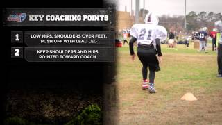 Defensive Back Drill Backpedal and Weave Drill Fabien Bownes [upl. by Johna]