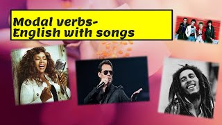 Modal verbs Modales del inglés  Aprende inglés con canciones [upl. by Atsilac]