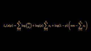 Maximum Likelihood Estimation for the Binomial Distribution [upl. by Nuj]