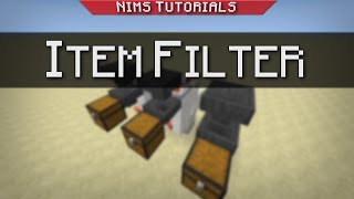 Compact Item Filter  Minecraft Tutorial [upl. by Musette]