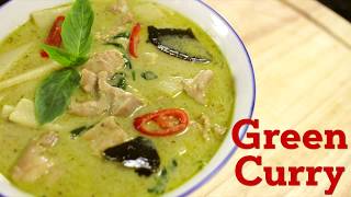 Thai Green Curry Recipe แกงเขียวหวาน  Hot Thai Kitchen [upl. by Grogan]