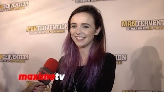 Acacia Brinley Interview  Mantervention Premiere  Red Carpet [upl. by Kelcy]