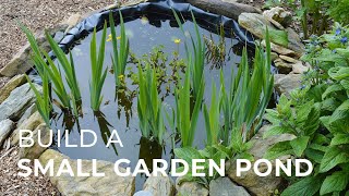 How to build a small Garden Pond even on a slope [upl. by Il]