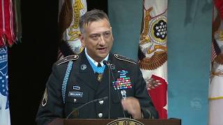 Pentagon Hall of Heroes Staff Sgt David G Bellavias Speech [upl. by Bigelow95]