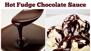 The Best Chocolate Hot Fudge Sauce Recipe for any Desserts [upl. by Cormack]