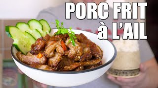 Porc à lail façon street food thaï  Recette facile  Le Riz Jaune [upl. by Inaflahk879]