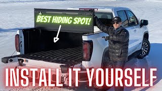 Hard Folding Tonneau  Box Cover Install GMC Sierra Chevy Silverado [upl. by Aneele]